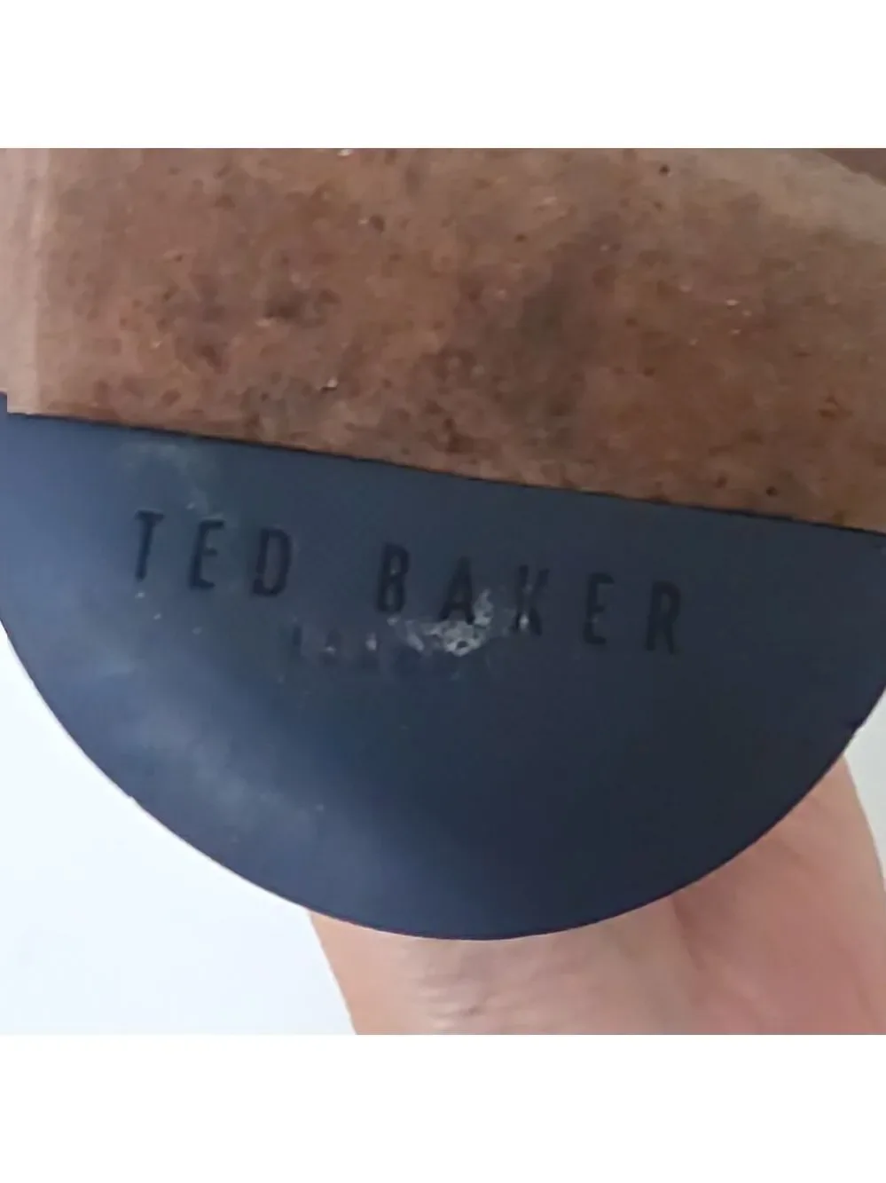 TED BAKER | Torsdi chukka boots in brown leather with blue laces sz 10